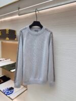 Dior sleeve woven jacquard sweater