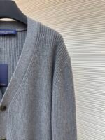 LOUIS VUITTON Pocket Embroidered Knitted Cardigan - Image 5
