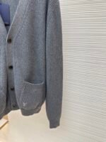 LOUIS VUITTON Pocket Embroidered Knitted Cardigan - Image 7