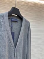 LOUIS VUITTON Pocket Embroidered Knitted Cardigan - Image 8