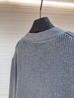 LOUIS VUITTON Pocket Embroidered Knitted Cardigan - Image 9