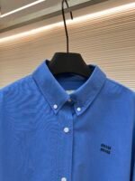 MIU MIU Poplin Texture Waist Jacket - Image 3