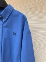 MIU MIU Poplin Texture Waist Jacket - Image 6