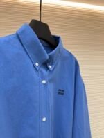 MIU MIU Poplin Texture Waist Jacket - Image 9