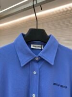 MIU MIU Cotton Beaded Floor Shirt - Image 3