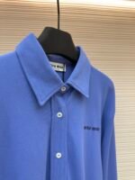 MIU MIU Cotton Beaded Floor Shirt - Image 8