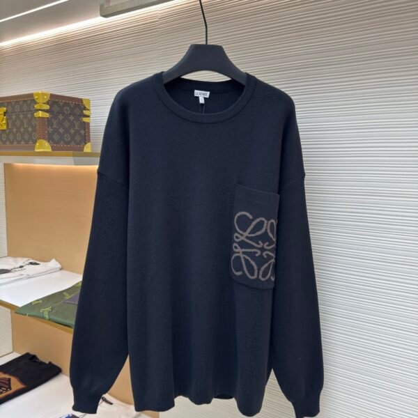 LOEWE pocket jacquard sweater