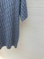 DIOR blue full body jacquard cotton short sleeved shirt - Image 7