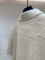 LOUIS VUITTON Dark Pattern Woolen Polo Shirt - Image 4
