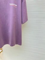 Balenciaga washed cola wave letter printed short sleeved shirt - Image 7