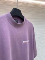 Balenciaga washed cola wave letter printed short sleeved shirt - Image 8