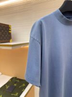 Balenciaga washed cola wave letter printed short sleeved shirt - Image 4