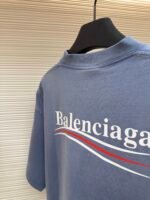 Balenciaga washed cola wave letter printed short sleeved shirt - Image 8