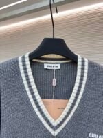 MiuMiu V-neck knitted sweater - Image 3