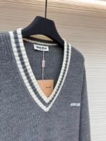 MiuMiu V-neck knitted sweater - Image 8