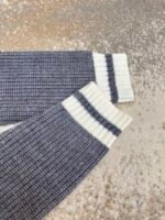 MiuMiu grey and white striped cardigan - Image 7