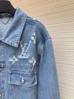 Louis Vuitton washed ripped denim jacket - Image 16