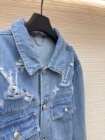 Louis Vuitton washed ripped denim jacket - Image 13