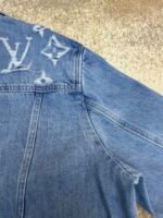 Louis Vuitton washed ripped denim jacket - Image 8