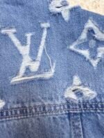 Louis Vuitton washed ripped denim jacket - Image 5