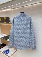 DIOR all-over printed lettering denim shirt - Image 2