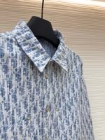 DIOR all-over printed lettering denim shirt - Image 13
