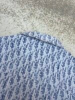 DIOR all-over printed lettering denim shirt - Image 11