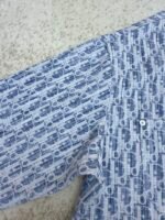 DIOR all-over printed lettering denim shirt - Image 10