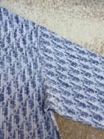 DIOR all-over printed lettering denim shirt - Image 9