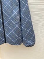 Burberry blue diagonal check embroidered reversible jacket - Image 14