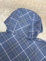 Burberry blue diagonal check embroidered reversible jacket - Image 10
