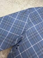 Burberry blue diagonal check embroidered reversible jacket - Image 9
