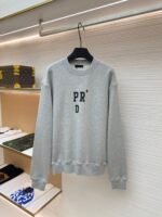 Prada Short Letter Crew Neck Sweatshirt