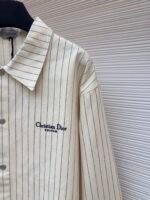 Dior herringbone stripe embroidered shirt - Image 4