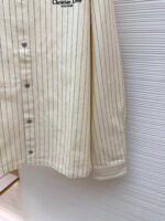 Dior herringbone stripe embroidered shirt - Image 9