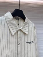 Dior herringbone stripe embroidered shirt - Image 8