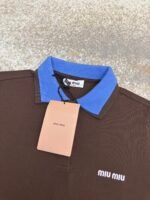 MiuMiu cotton piqué polo shirt - Image 10