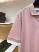 Prada jersey fake two-piece short-sleeved polo shirt - Image 3