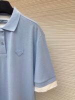 Prada jersey fake two-piece short-sleeved polo shirt - Image 5