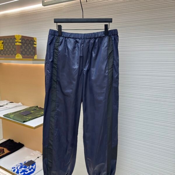 Louis Vuitton dark checkerboard track pants