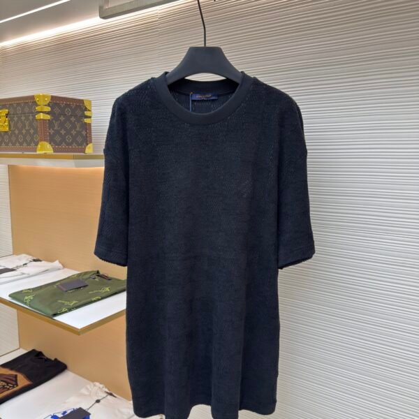 Louis Vuitton Checkerboard Cotton Terry Embroidered Short Sleeve