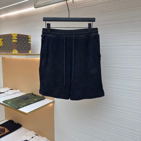 Louis Vuitton Checkerboard Cotton Terry Embroidered Shorts