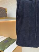 Louis Vuitton Checkerboard Cotton Terry Embroidered Shorts - Image 6