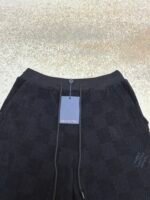 Louis Vuitton Checkerboard Cotton Terry Embroidered Shorts - Image 14