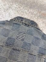 Louis Vuitton yellowed checkerboard denim jacket - Image 22