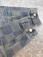 Louis Vuitton yellowed checkerboard denim jacket - Image 19