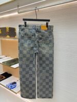 Louis Vuitton yellowed checkerboard denim jacket - Image 13