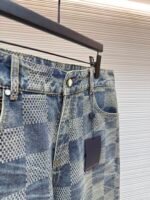 Louis Vuitton yellowed checkerboard jeans - Image 13