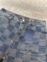 Louis Vuitton yellowed checkerboard jeans - Image 10