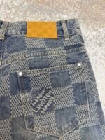 Louis Vuitton yellowed checkerboard jeans - Image 7